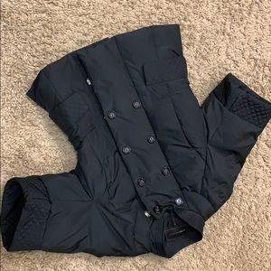 BCBG black quilted down jacket